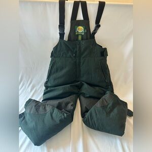 Cabelas Premier Northern 650Goose Down Overalls Bibs Men’s Medium Green Vintage